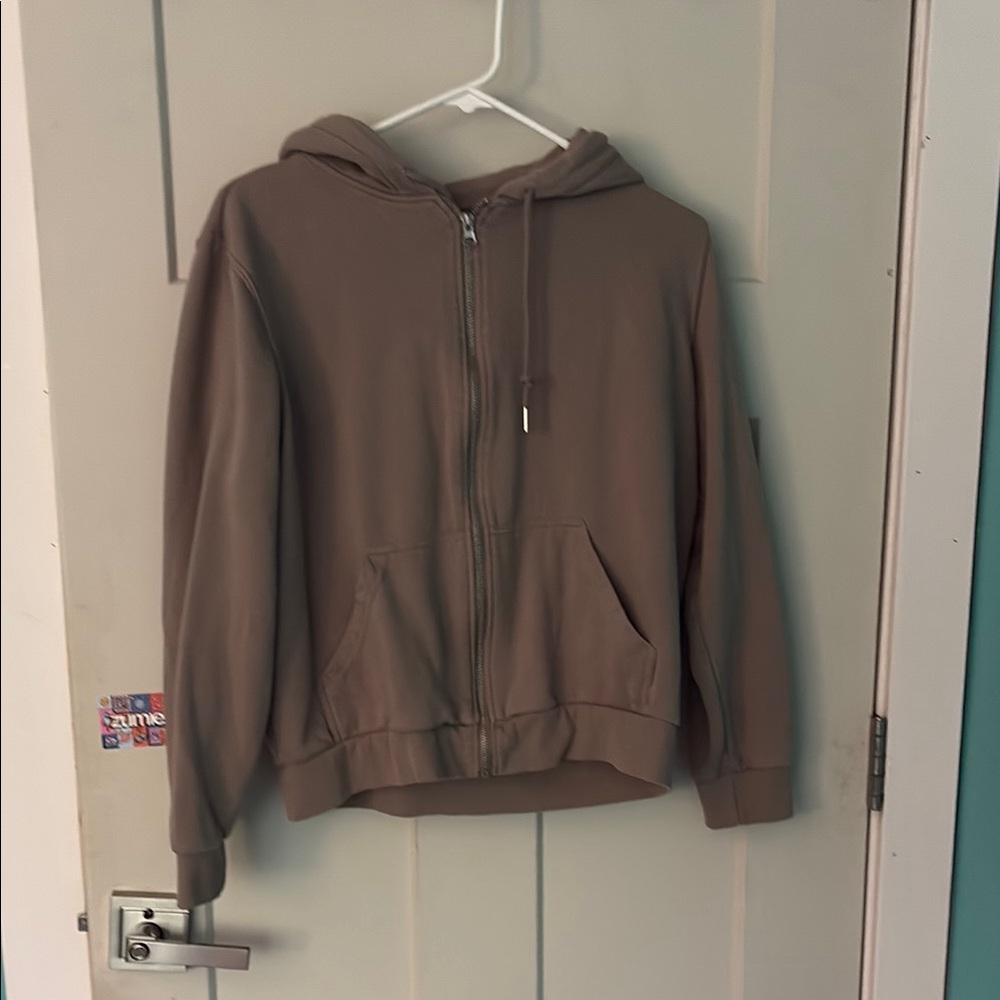 Worn once: H&M Taupe Zip-Up Hoodie
